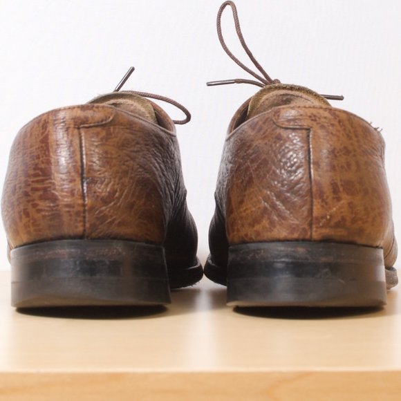 VTG Florsheim Imperial McHale 8.5 D Kudu Plain Toe Derby 79167 Very Good - Picture 4 of 8